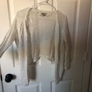 White cardigan